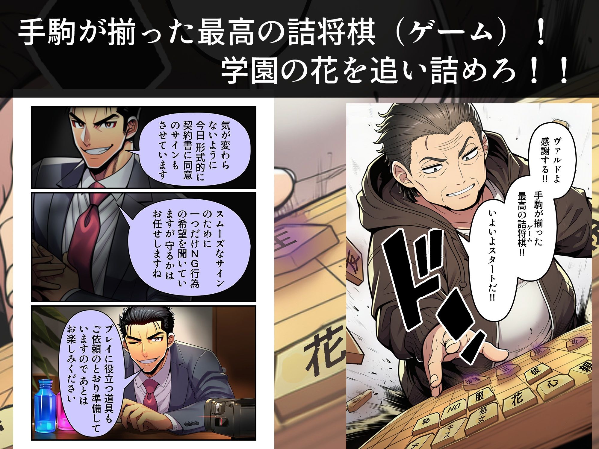 学園の花を追い詰めろ！〜純潔を奪われ/彼氏の前でも〜