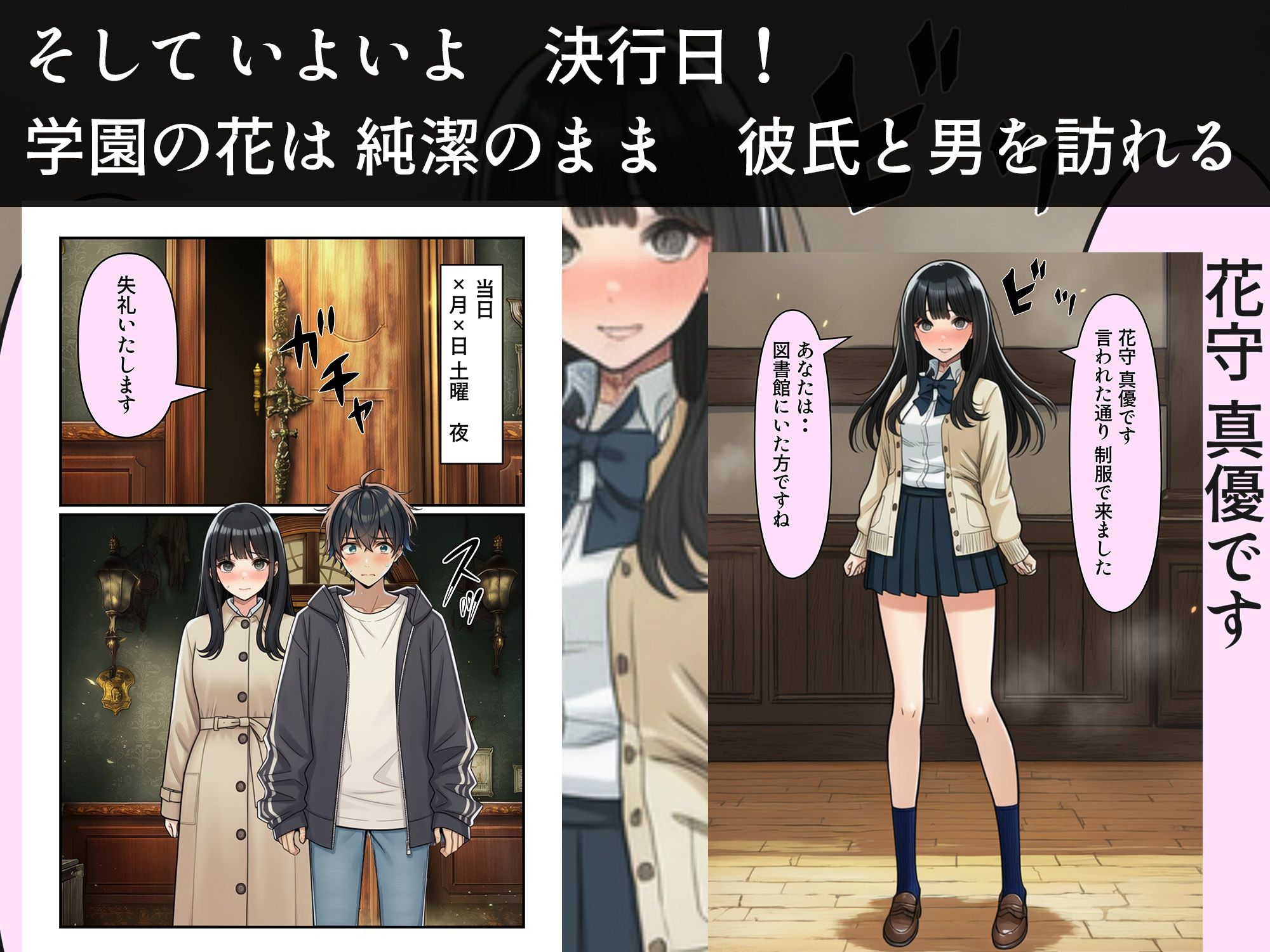 学園の花を追い詰めろ！〜純潔を奪われ/彼氏の前でも〜
