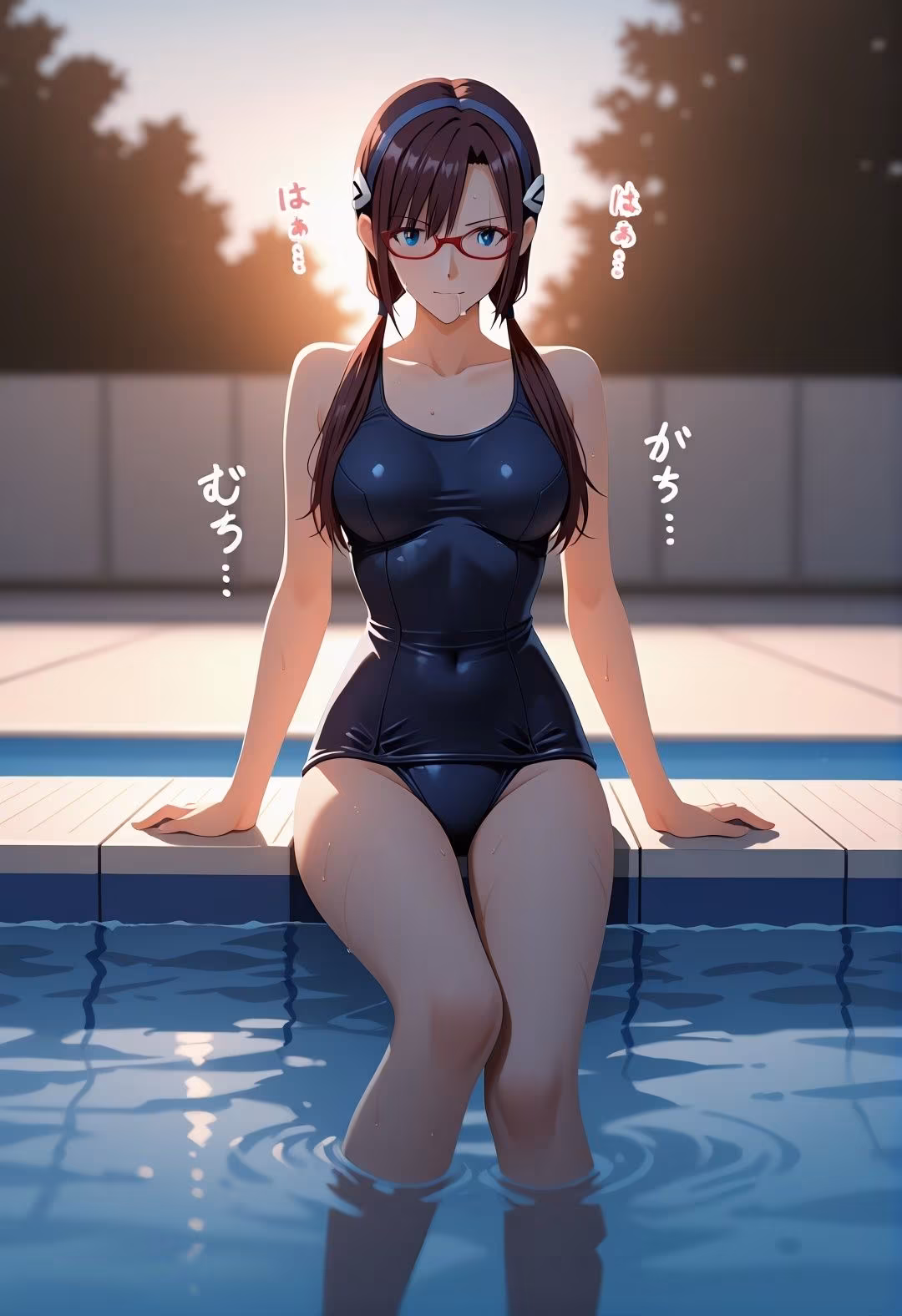 エ〇ァパロディ真〇波マ〇〇〇凌●教室プールトイレ巨乳眼鏡少女複数プレイ調教CG集