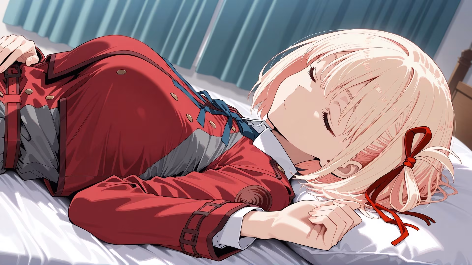 寝ている○○にぶっかけ ちさと編