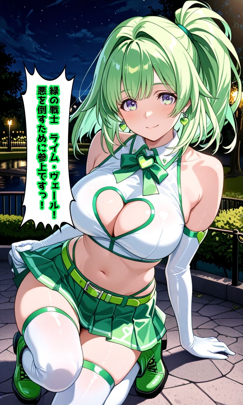 緑の戦士ライム・ヴェール 〜触◯怪魔タクティルの罠〜