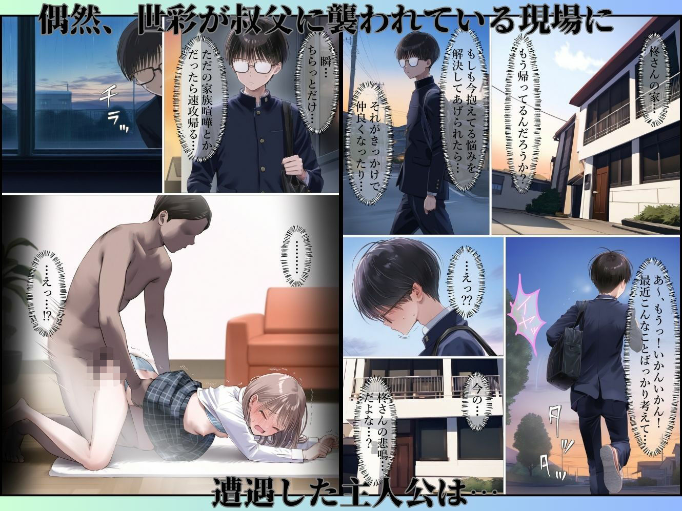 幼馴染が無理やりSEXさせられてるとこに遭遇したら