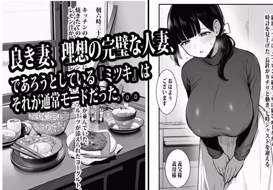 完璧を演じていた人妻はある日爆発してメス妻になる