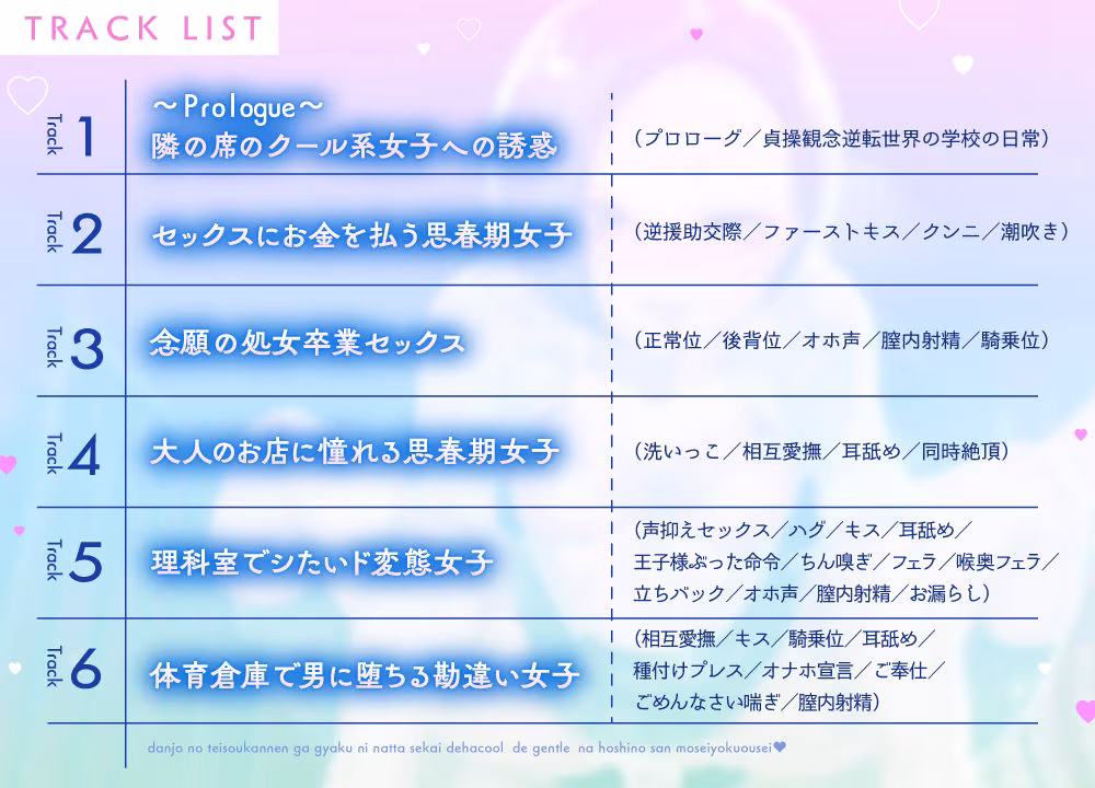 《特典Live2D同梱》男女の貞操観念が逆になった世界ではクールでジェントルな星野さんも性欲旺盛♪男は大人しくリードされるのが普通でしょ…？お゛っほおお〜