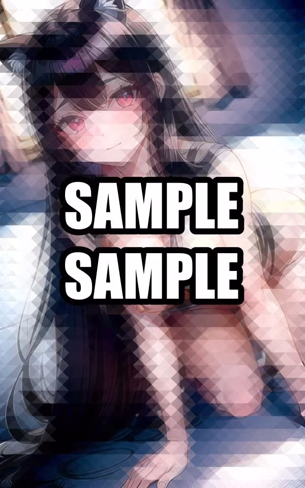 黒髪の猫系女子がこちらを見てくる