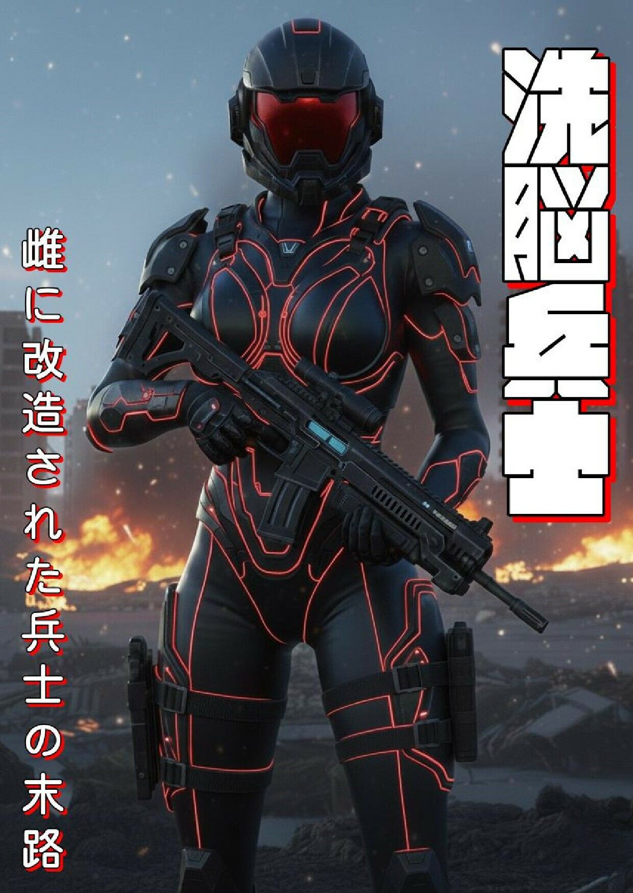 洗脳兵士:雌に改造された兵士の末路