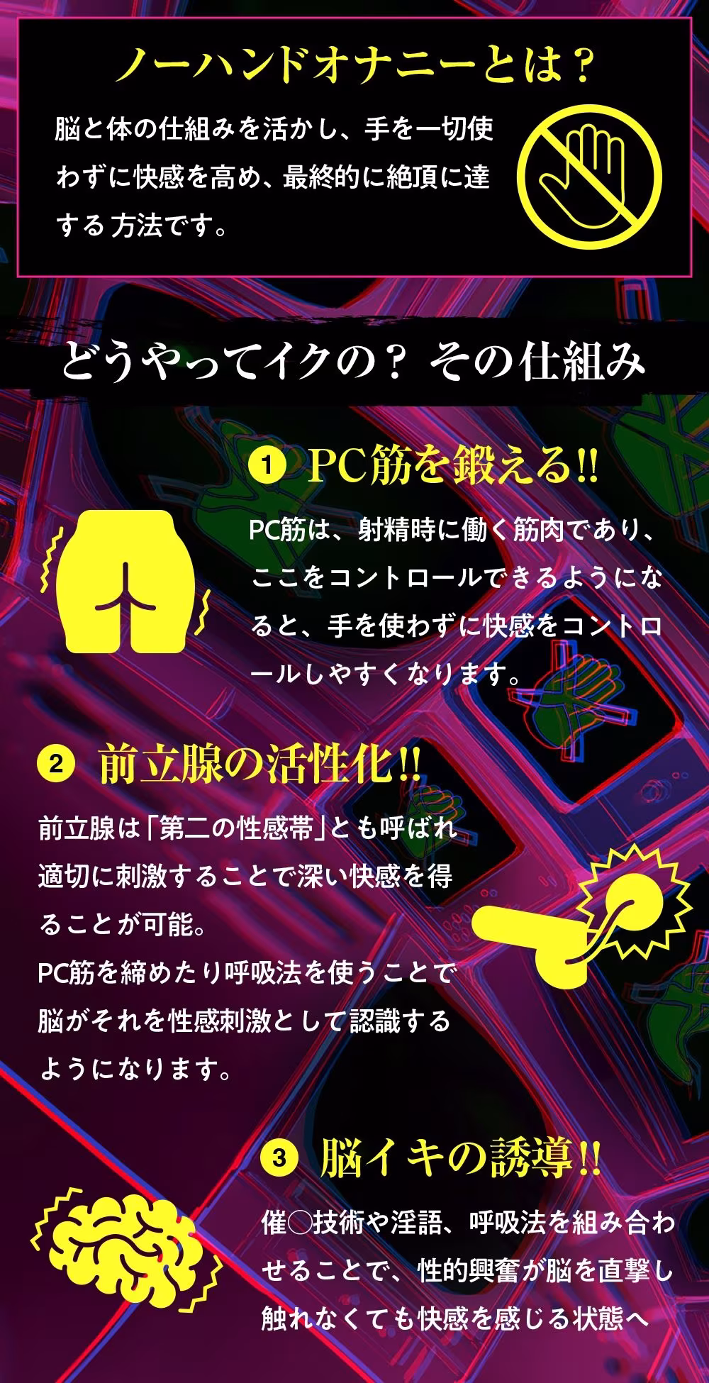 【ノーハンドオナニー極限編＋】エアシコ！〜触れずにイく…禁断の脳イキ体験〜【？？危険取り扱い注意？？】