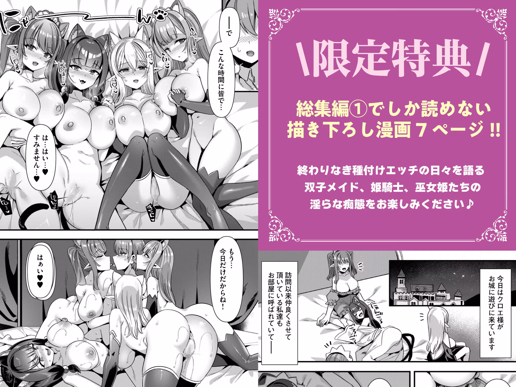 男が産まれない異世界へ召喚された俺がヒロインを充てがわれて子作りエッチ 総集編1