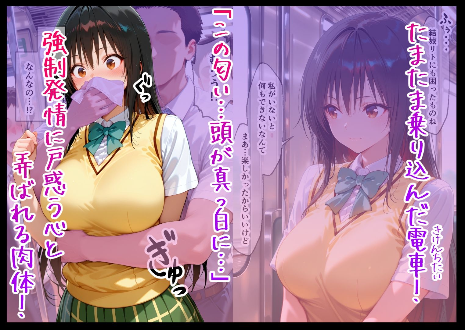 電車痴○堕ち 皆んな見てるなのに降りられないよ 各駅無視の快楽電車 前と後ろから責められて 古手川編 ToL◯VEる