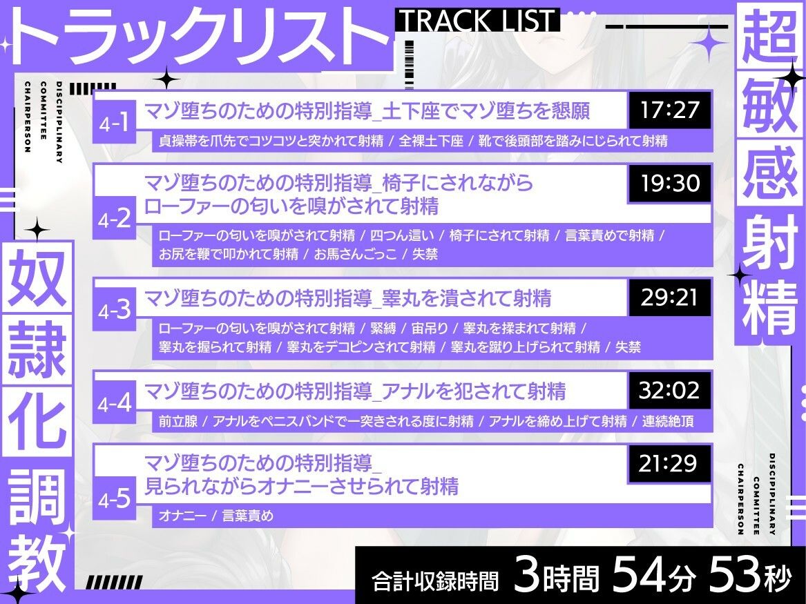 【淫紋×連続絶頂×マゾ調教】サキュバス風紀委員長による超敏感射精奴●化調教〜全男子生徒のマゾ化及び貞操完全管理計画〜