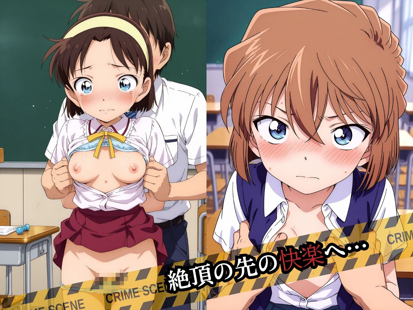 犯●れた5人の美少女たち 〜教室編〜【名探偵コ〇ン】