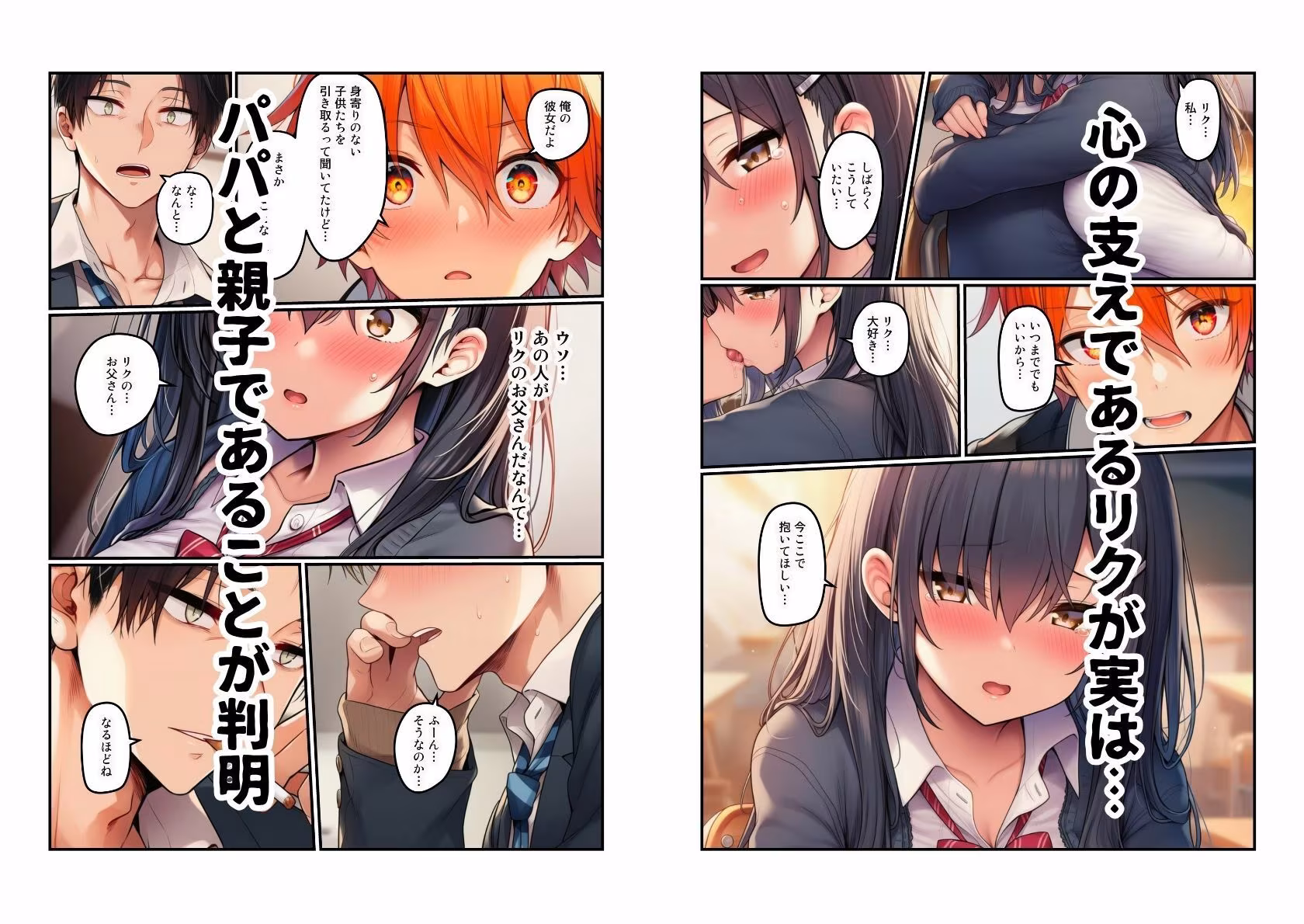 【生活困窮JKが姉妹丼】パパ活相手は彼のパパ