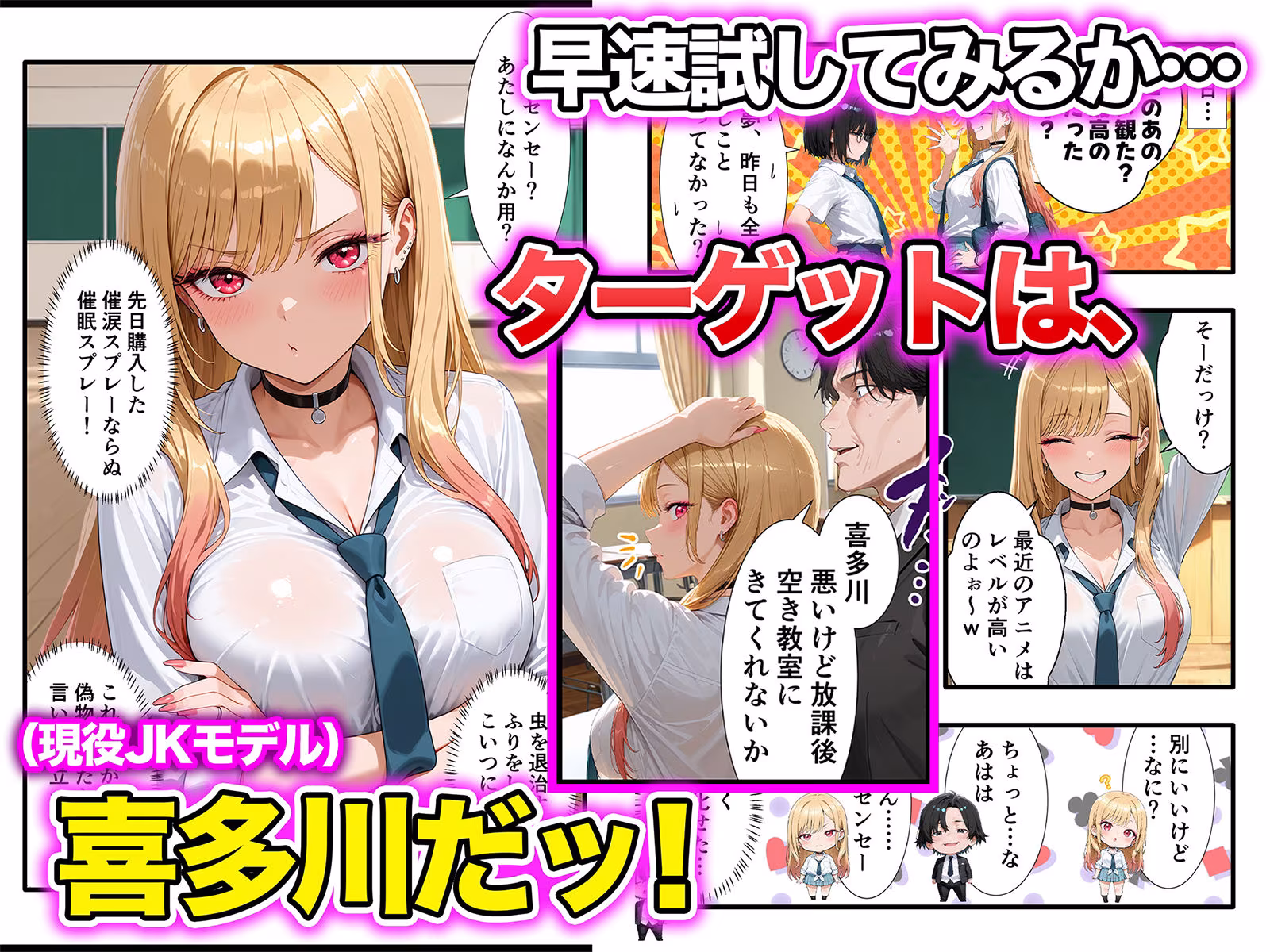 口だけ達者な生意気ギャルを制約あり催●スプレーで完堕ちさせた件