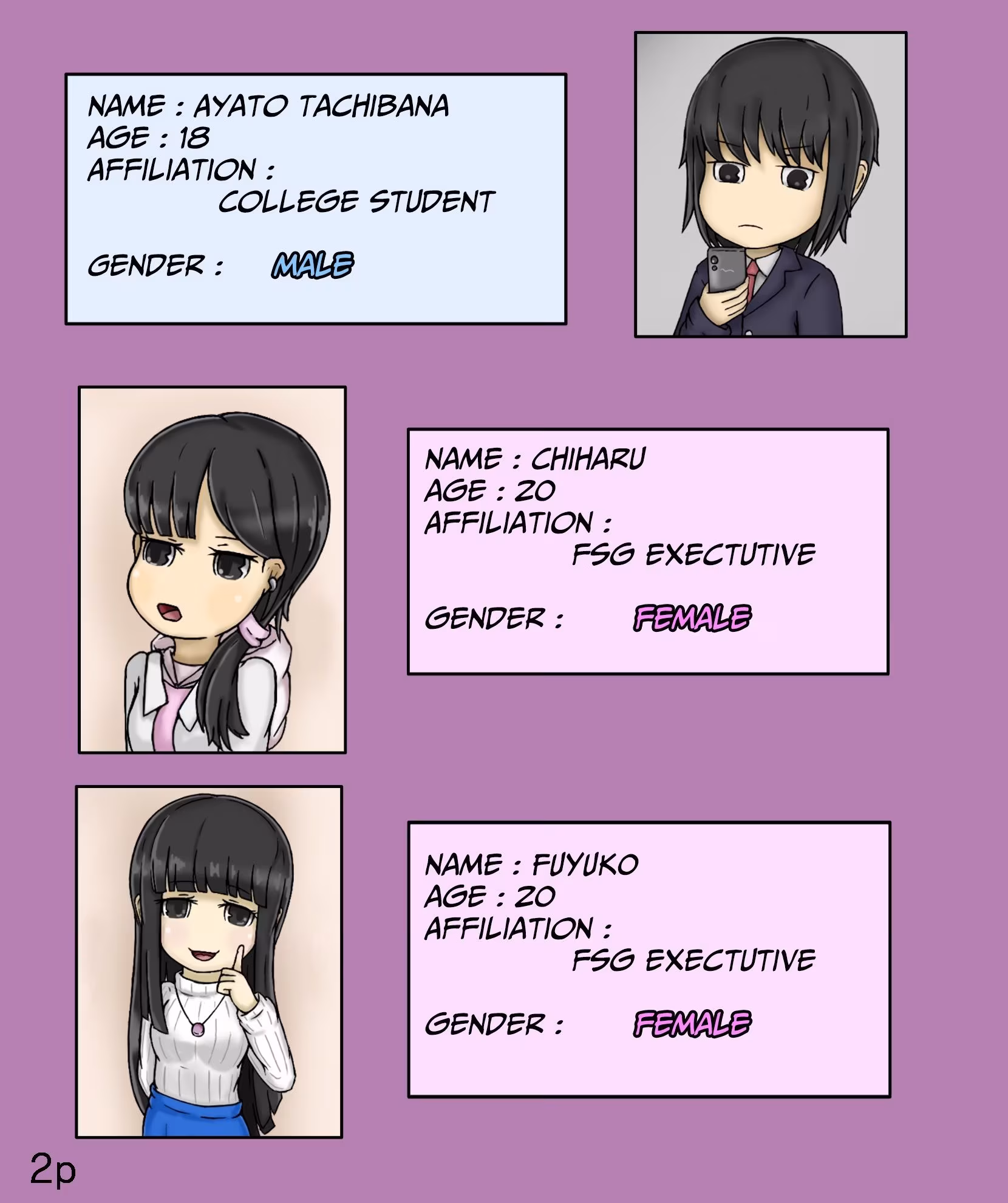 【Girls world side FSG 】【Girls world side FSG＋】ENG ver. Two-piece set