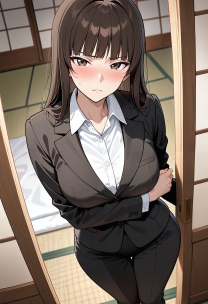 西住し○さんの弱みを握ってエッチするみたいなCG集