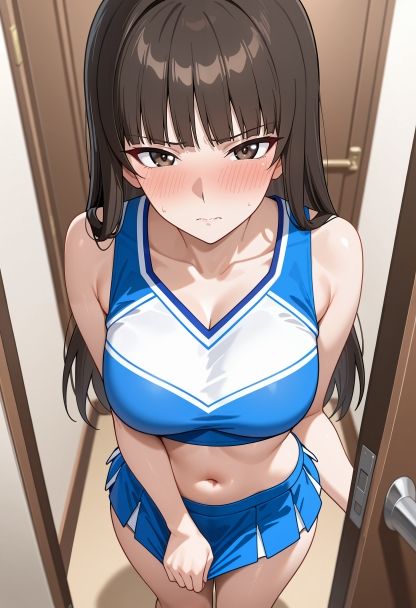 西住し○さんの弱みを握ってエッチするみたいなCG集