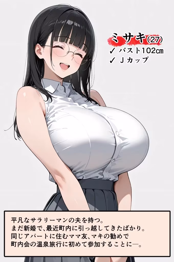 新婚の地味巨乳妻が町内会の温泉旅行で開かれた巨乳奥さん限定乳相撲大会に参加した話
