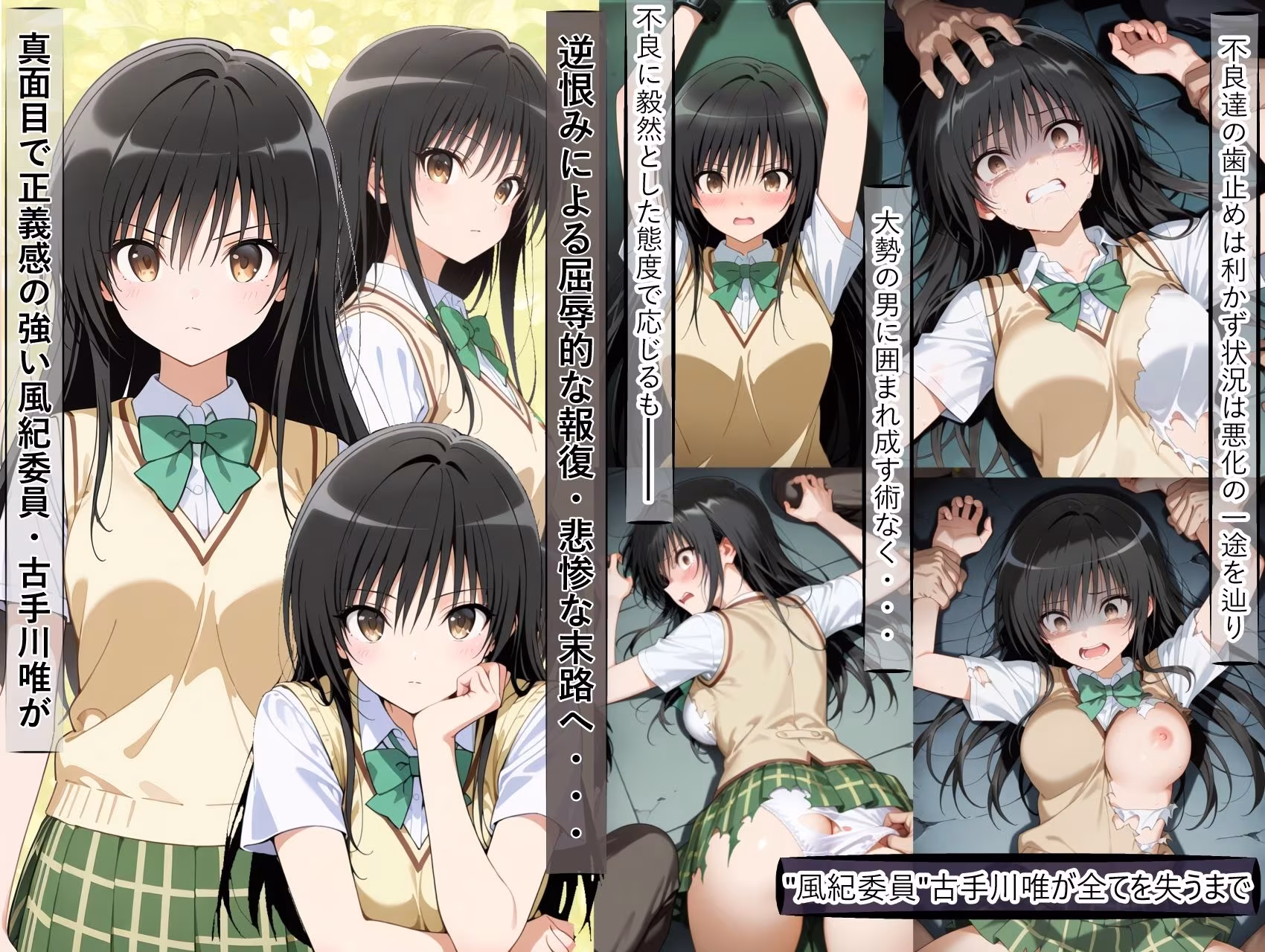 古○川唯の尊厳破壊記録-風紀委員から性処理係に堕ちるまで-