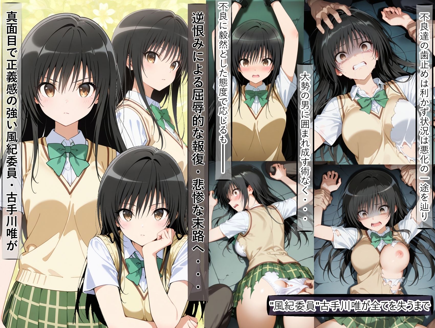 古○川唯の尊厳破壊記録-風紀委員から性処理係に堕ちるまで-
