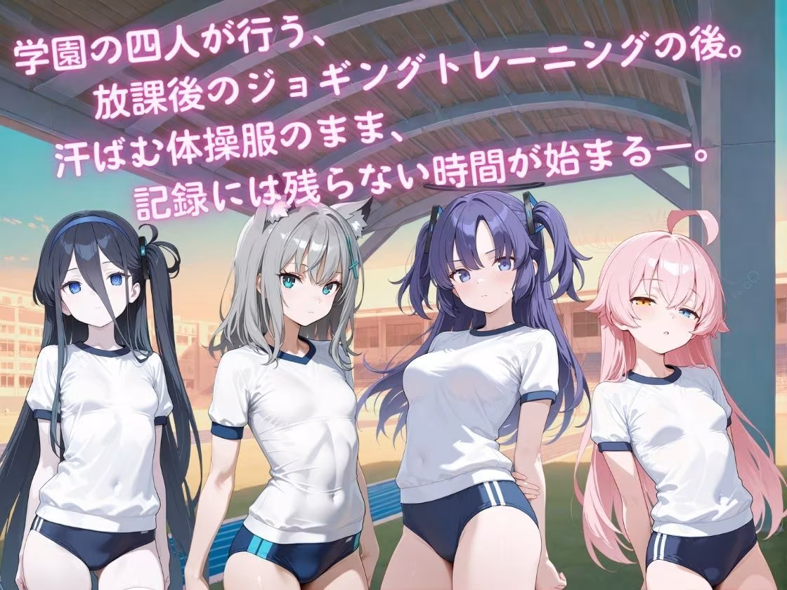 ヒロインたちの体操服時間  ― 学園の四人、走り終えたあとのひととき ―