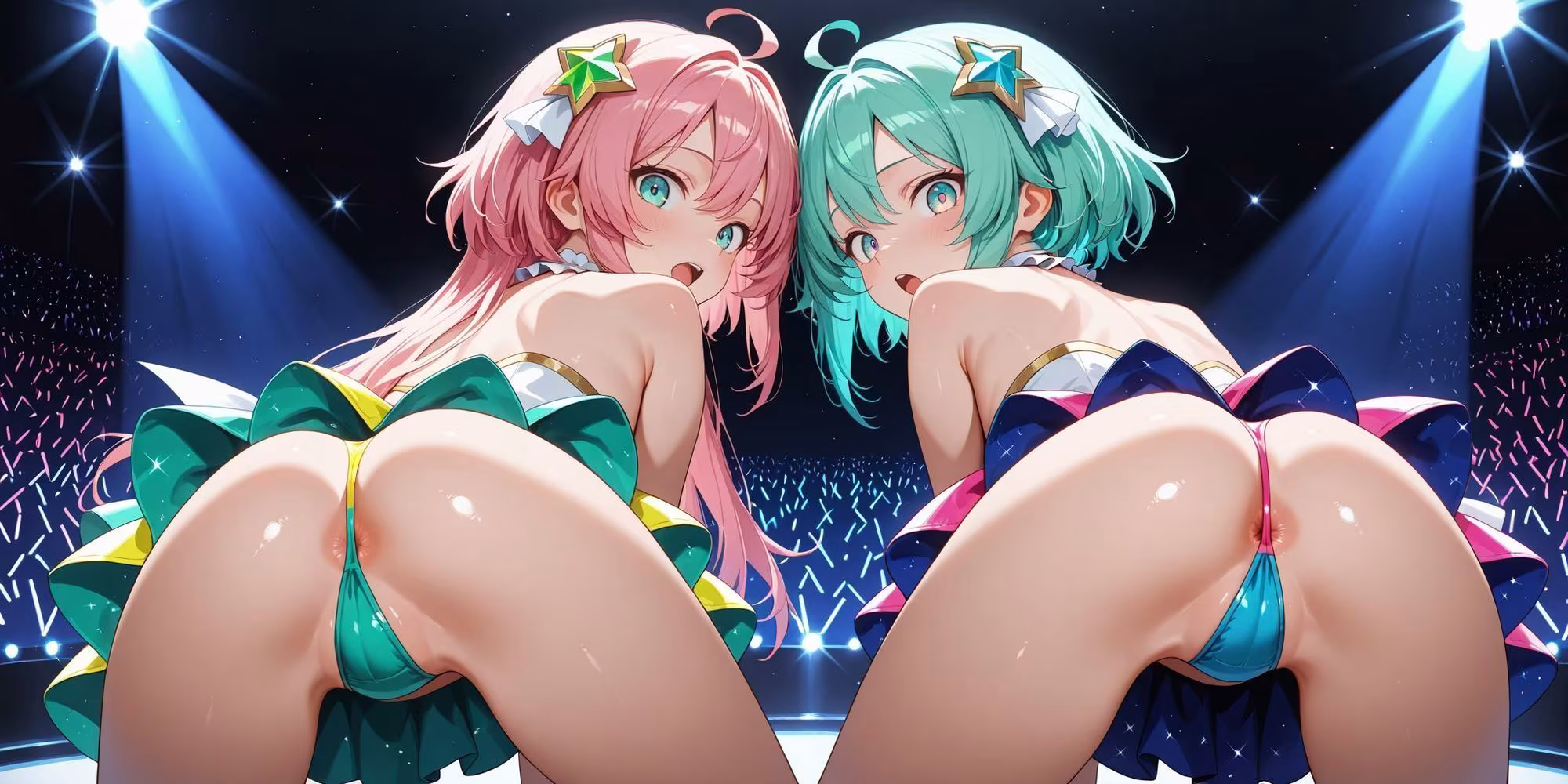 【全500枚】超接写アイドルTバックLIVE【見せつけ超ローアングル/高解像度PNG】
