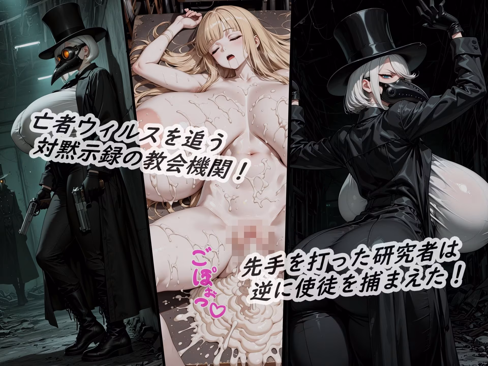 イラストノベル『亡者の溢れる世界で敗北した女の末路は…』
