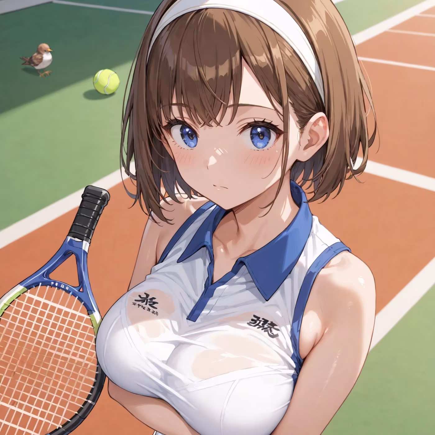 学園性活！ユニフォームに滲む汗 テニス部の本気がエロい4【汗かく美少女の厳選CG263枚収録】スマホ向け