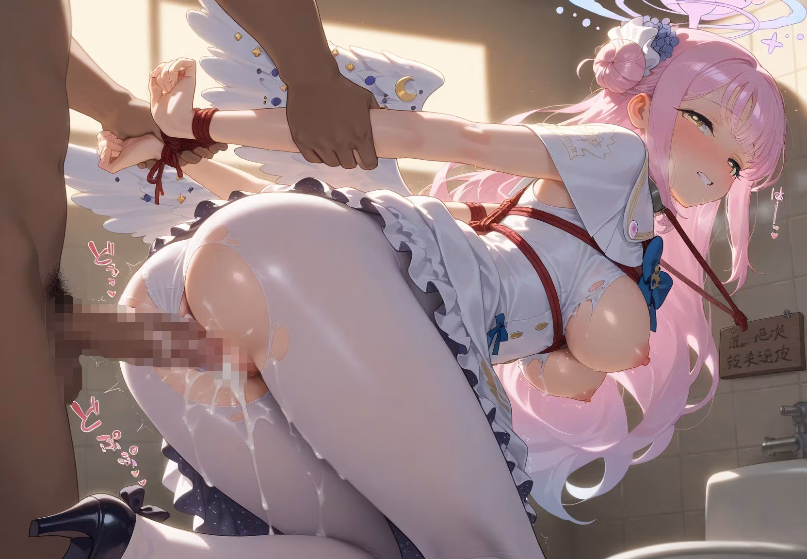 清楚JK彼女が文化祭で「全員の精液受けます」って公衆便器化www ブ〇ーアーカイブ02