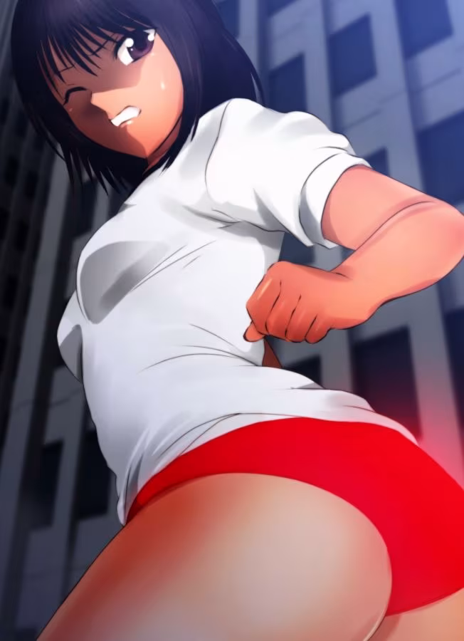 戦う！体操服巨大ヒロイン