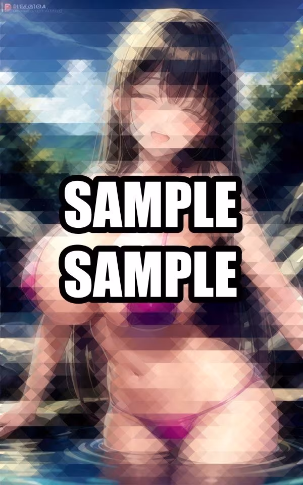 温泉のリラックス美女イラスト集