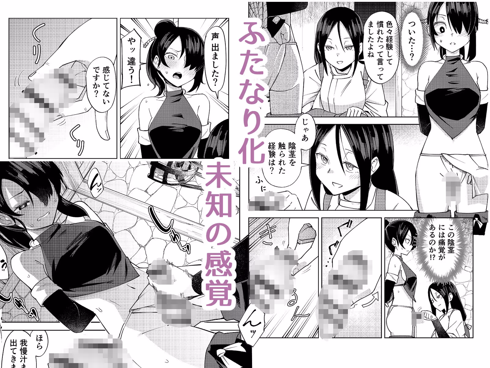 ふたなり化くノ一○問 〜○問耐性持ちくノ一 初めてのペニス責め〜