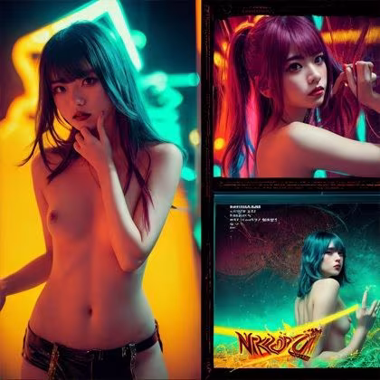 過激系美女！ジャケット風アート風写真集！