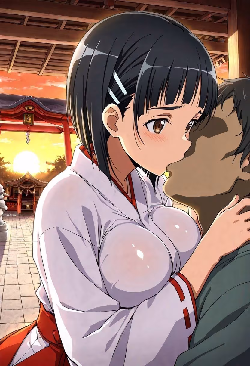 巫女バイトしてみたがバイト終わりの裏の仕事。。。〜桐ヶ谷〇葉〜