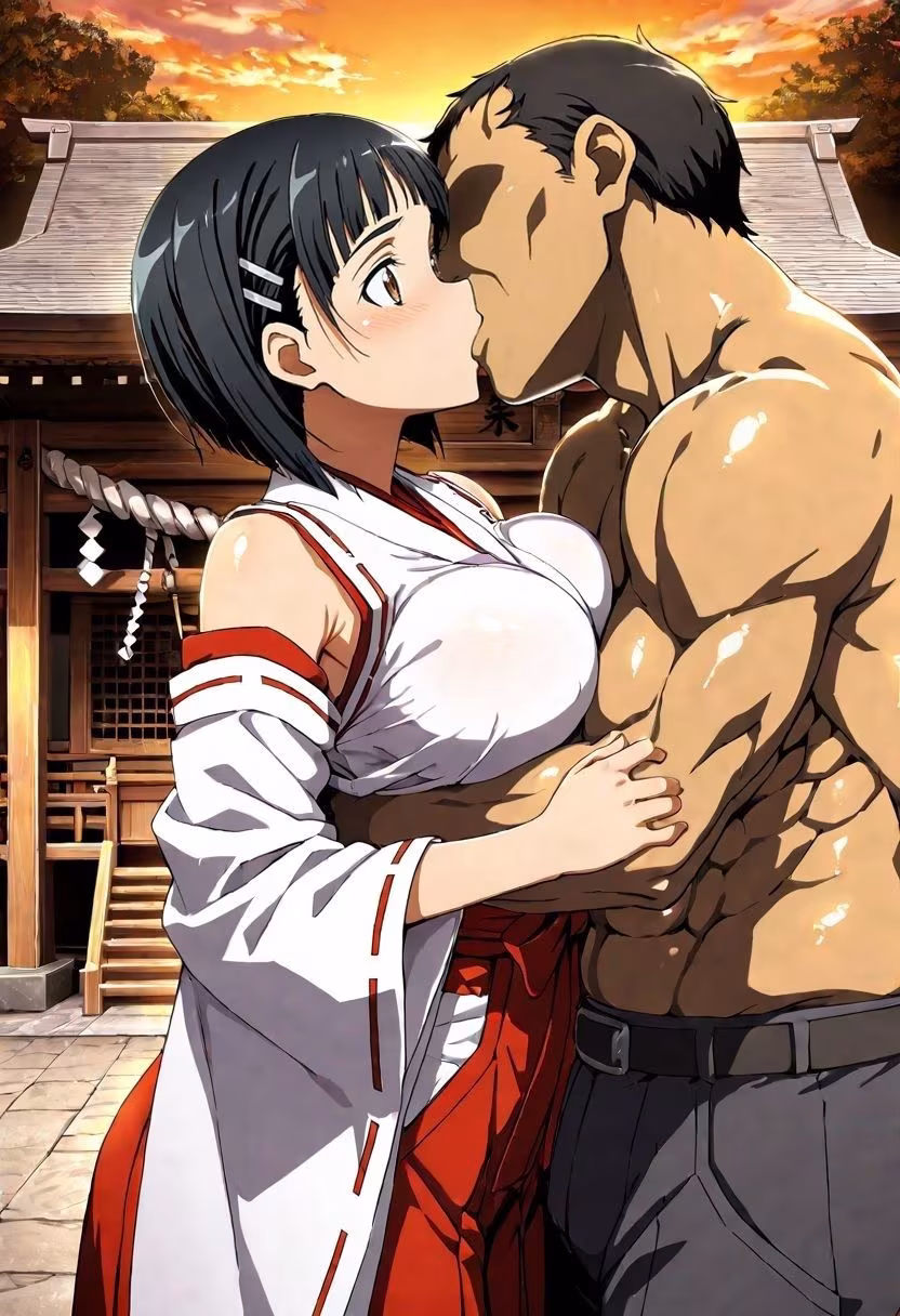 巫女バイトしてみたがバイト終わりの裏の仕事。。。〜桐ヶ谷〇葉〜