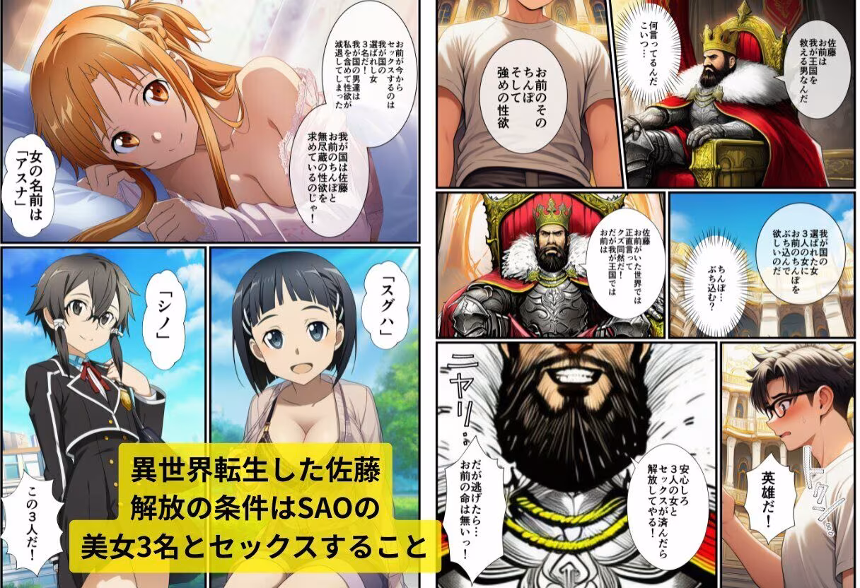 転生した俺がSAOの美女とハーレムセックスした件