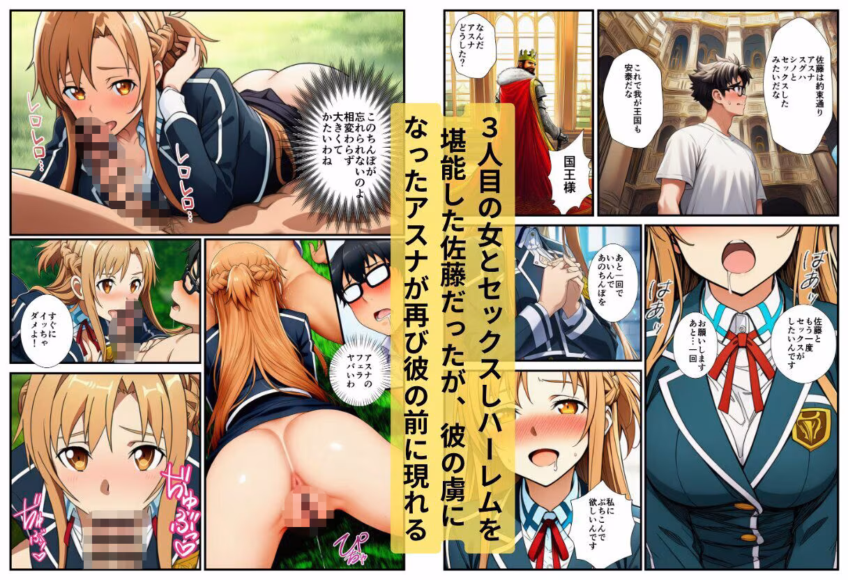 転生した俺がSAOの美女とハーレムセックスした件