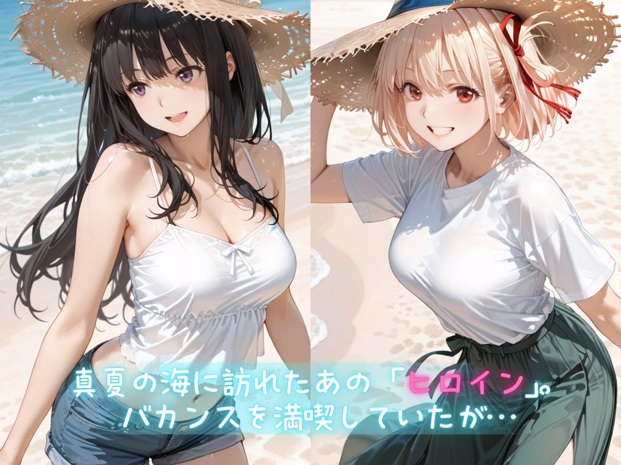 メス堕ちヒロイン  〜 た●な＆ち●と 夏の海編 〜