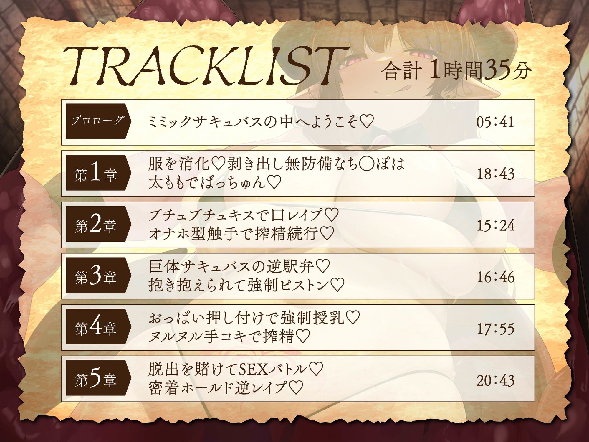 【逆レ】【密着】宝箱淫魔ミミックサキュバスに捕まった！？〜一度囚われたら脱出不可能の搾精地獄〜