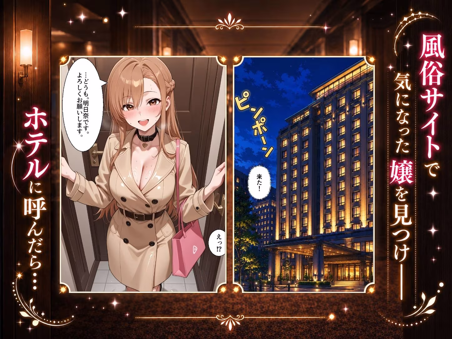 扉を開けたら明〇奈が立っていた
