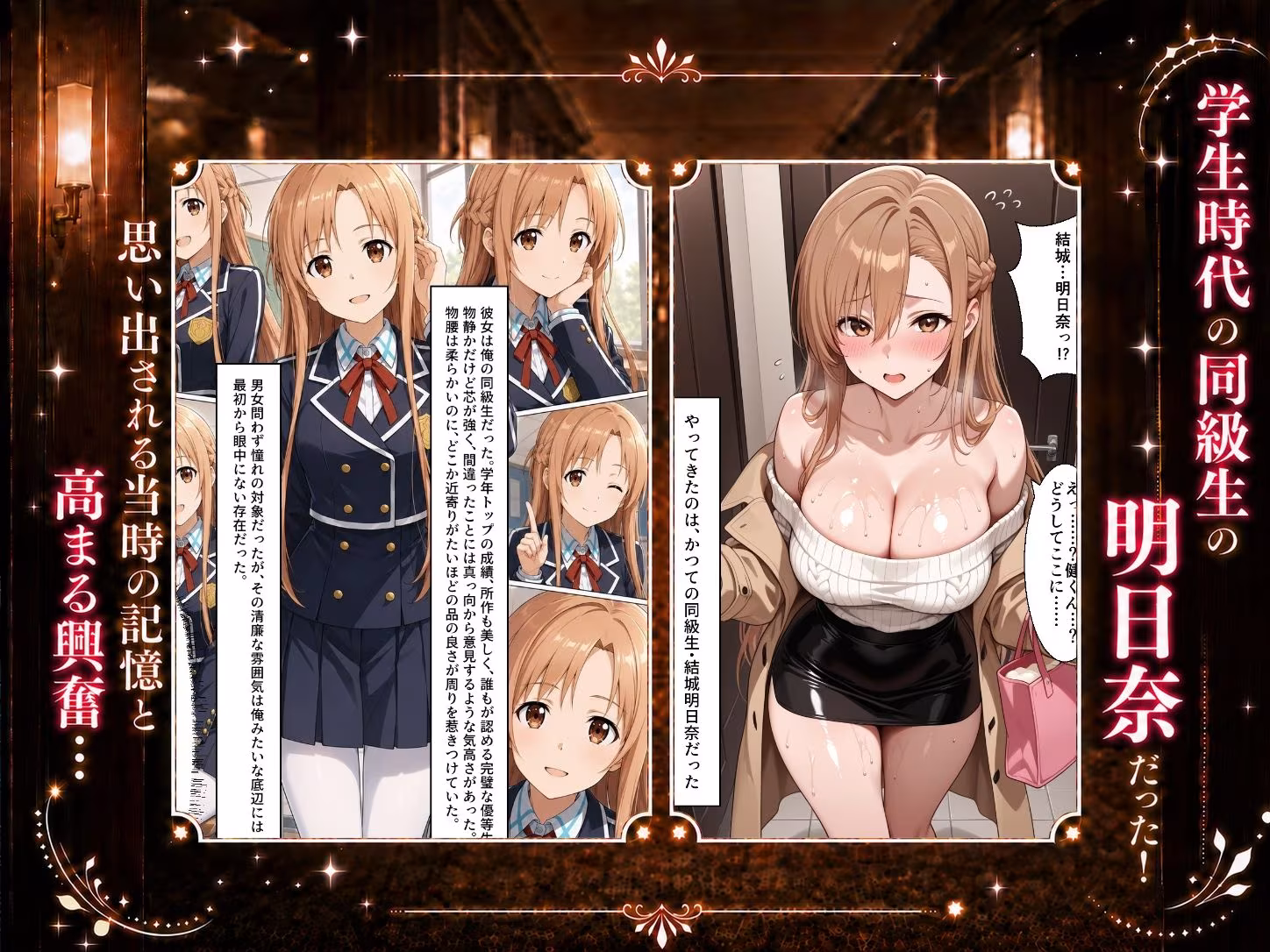 扉を開けたら明〇奈が立っていた