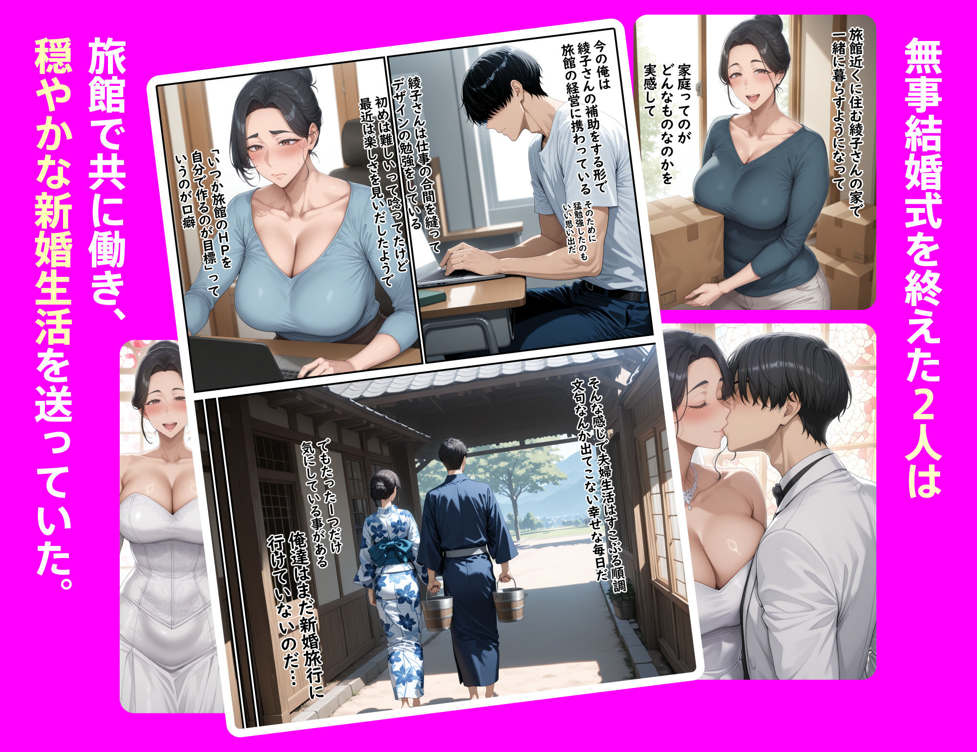 欲求不満を隠し続けてきた未亡人女将と汗だくで求め合う温泉宿の夜2