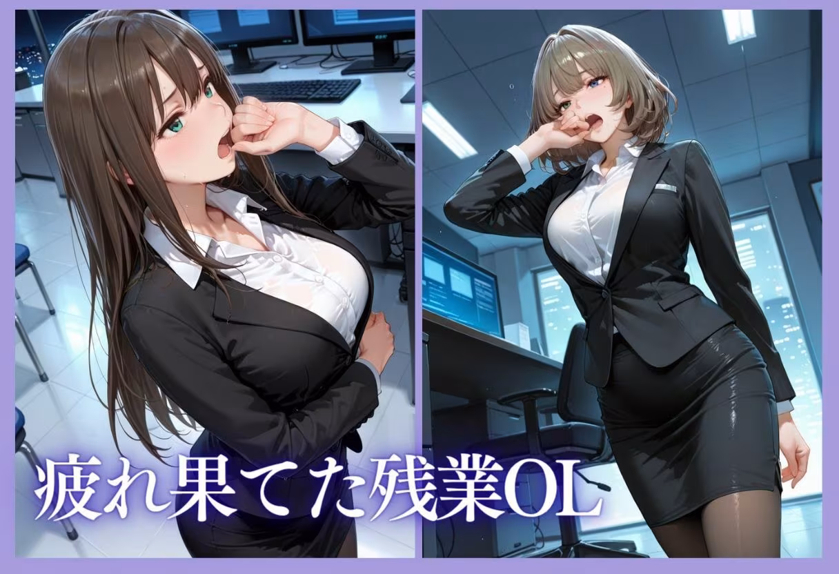 深夜残業OL 〜我慢の限界を迎えた同僚にオフィスで犯●れ、事後即2回戦中出しされるまでVol.1