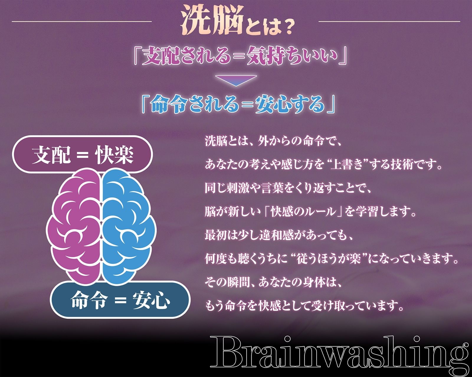 【イキ癖、脳侵食】快・楽・洗・脳〜耳から犯●れ腰が勝手に動き出す『無抵抗射精実験』プログラム〜