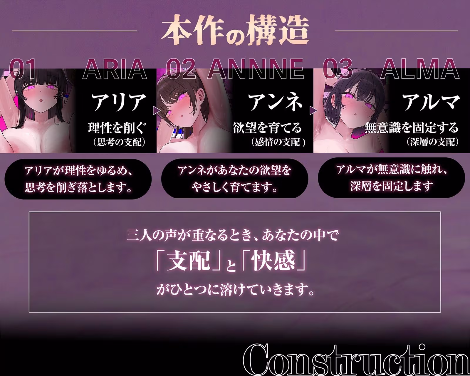 【イキ癖、脳侵食】快・楽・洗・脳〜耳から犯●れ腰が勝手に動き出す『無抵抗射精実験』プログラム〜