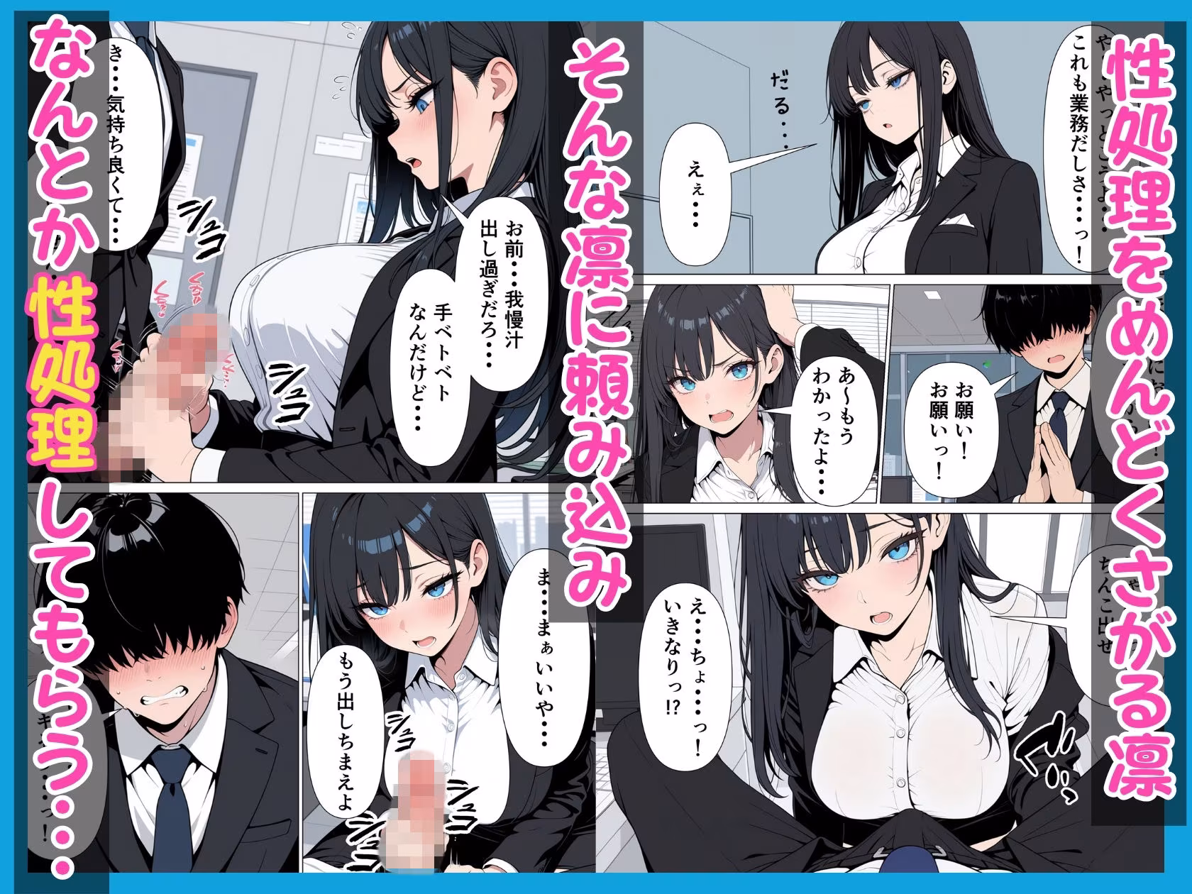 性処理係のクールギャルに媚薬を盛って潮だくあまあまセックス