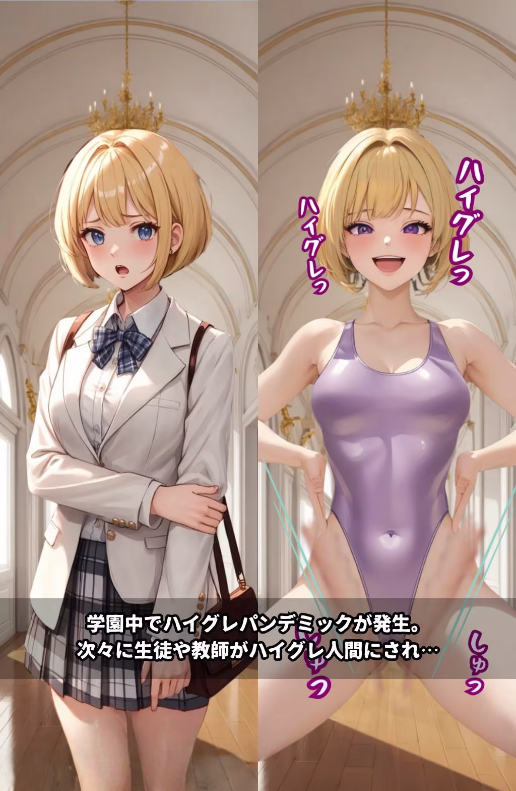 ハイグレ学園2  〜ハイグレインフルエンサーに変えられた少女たち〜