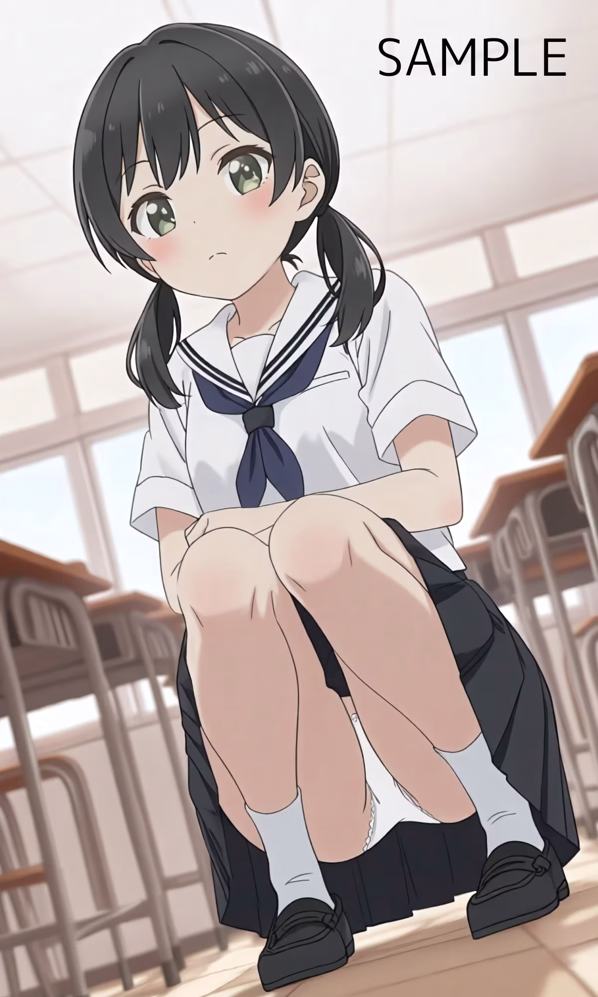 六木明日香の学校内パンチラ盗撮