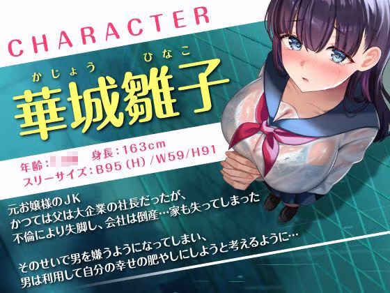 温もり知らずの元お嬢様JK-人生破滅で男嫌いになった彼女との更生らいふ-