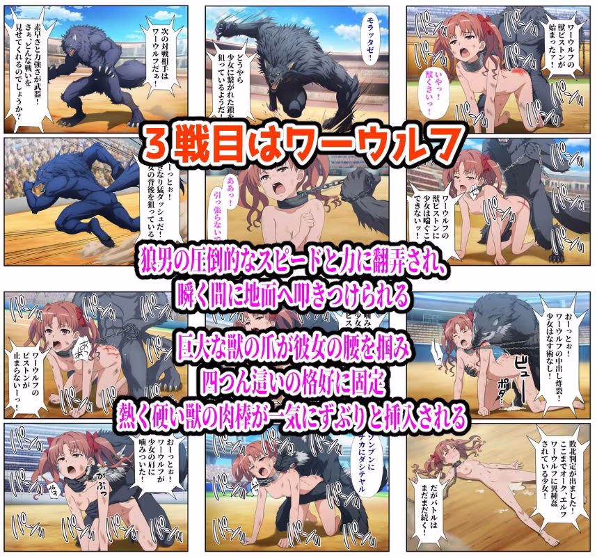 闘技場ヒロイン敗北（とある編）