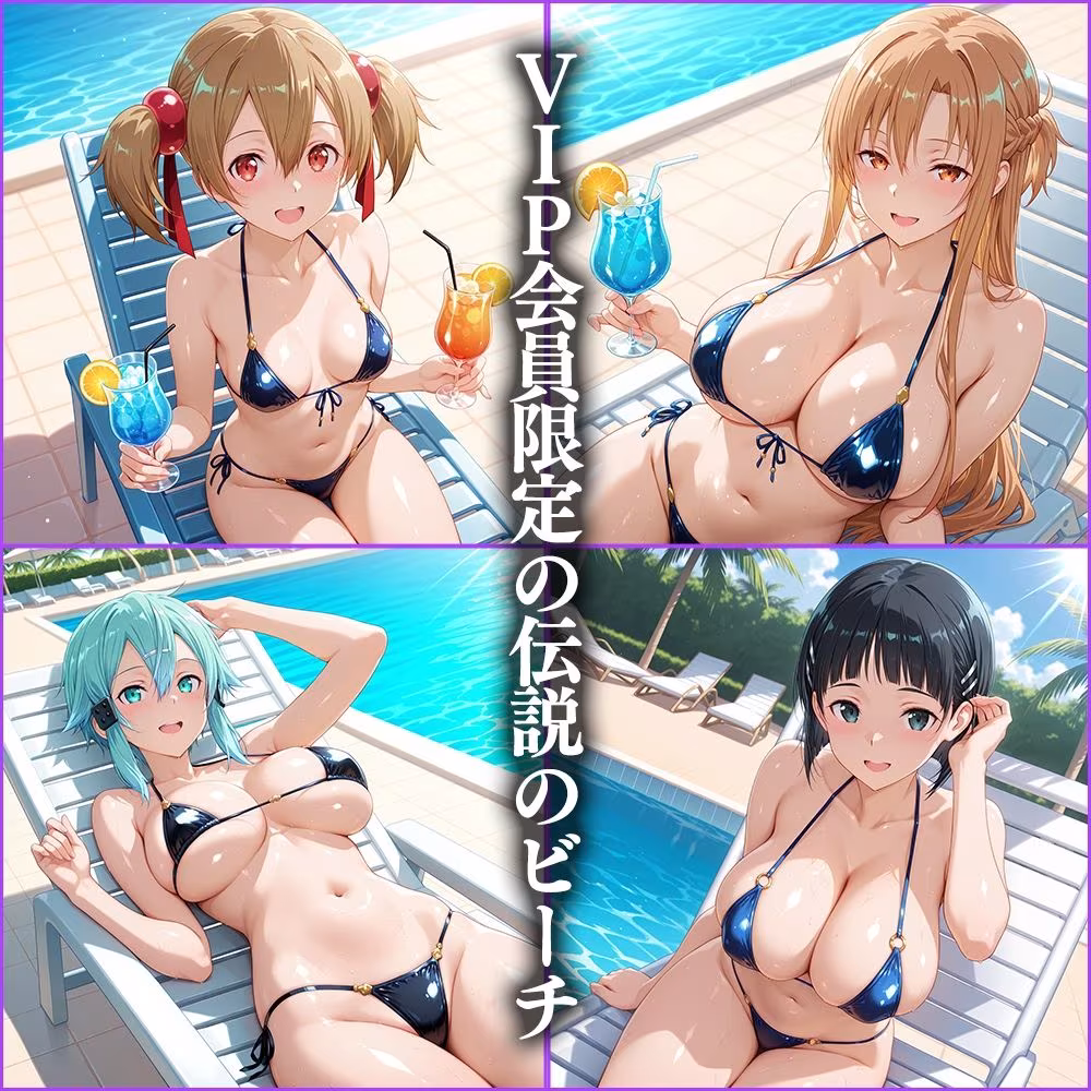 VIP会員限定のハーレムビーチ  SAO編